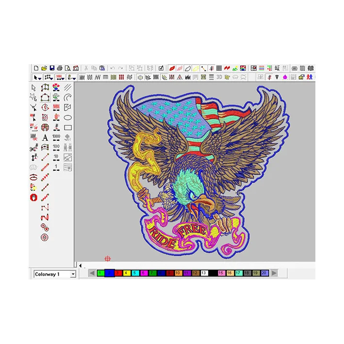 
High-quality Your Own Wristband Latest New Embroidered Embroidery Iron-on Heart Design Patch 