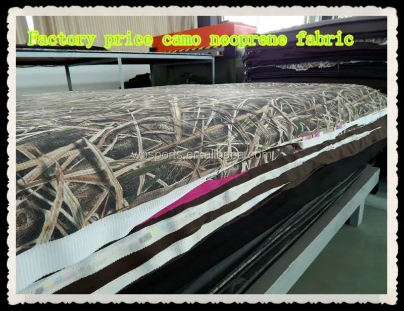 Factory price camo neoprene fabric