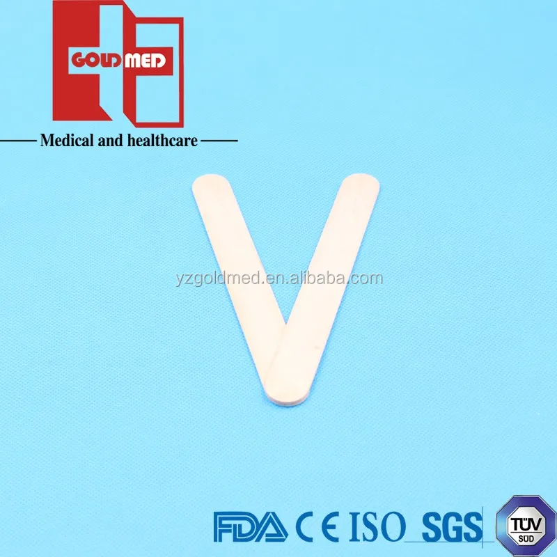 Dental sterile wooden tongue depressor