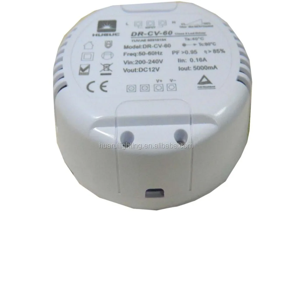 30w round shape led driver 12VDC 2400ma dimmable led Power Supply constant current