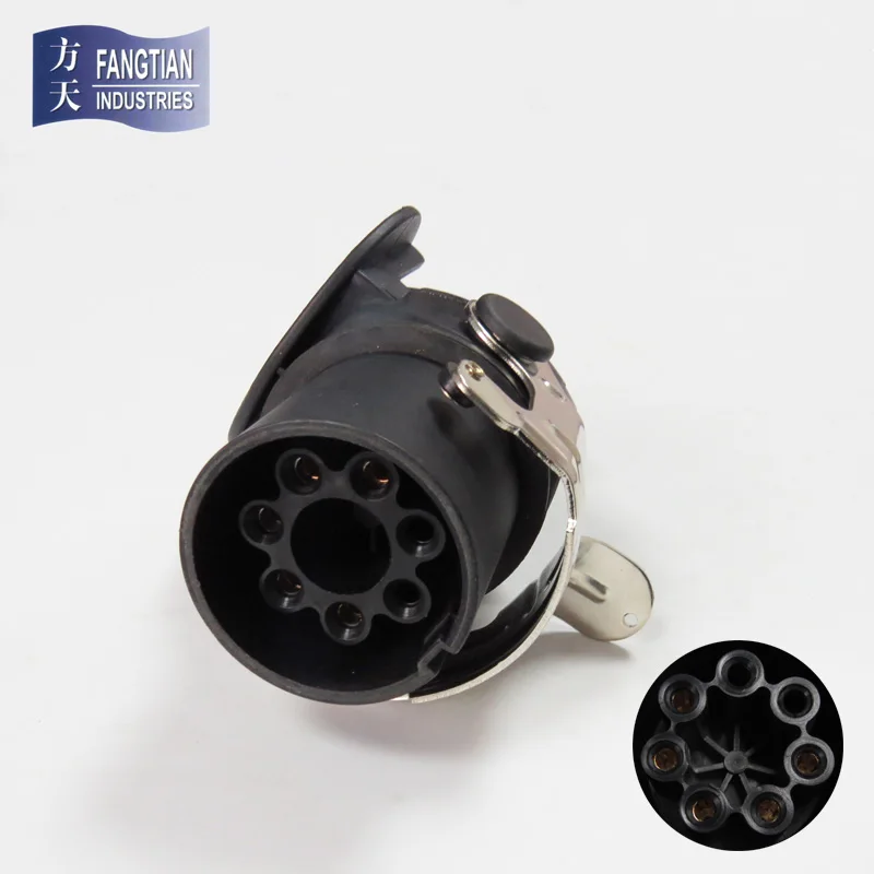 24V Screw Type ISO 7638 7 Pin ABS Trailer Part Plug European Trailer Plug