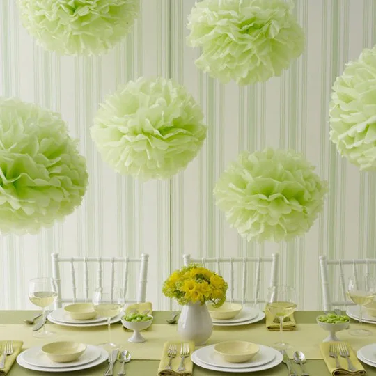 
Hot selling 4/6/8/10/12/14/16 inch hanging Paper Tissue Pom Flower for Wedding Decorations 
