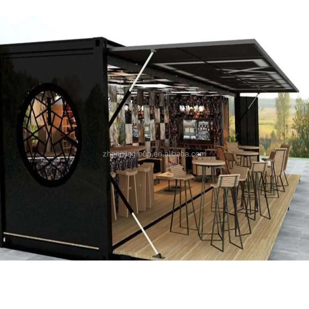 
 Выдвижной 20-футовый кофейный бар и кафе для мобильного контейнерного бара  