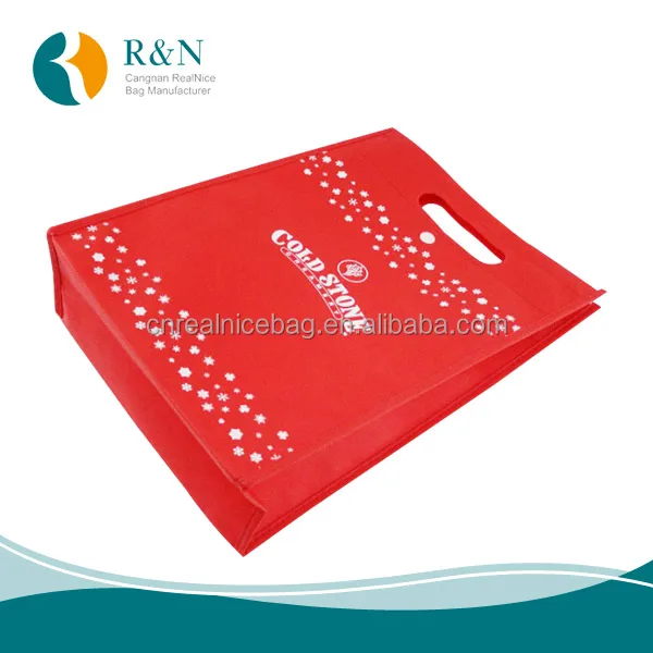 
direct factory price promotional Non woven fabric eco punching bag with custom printing 