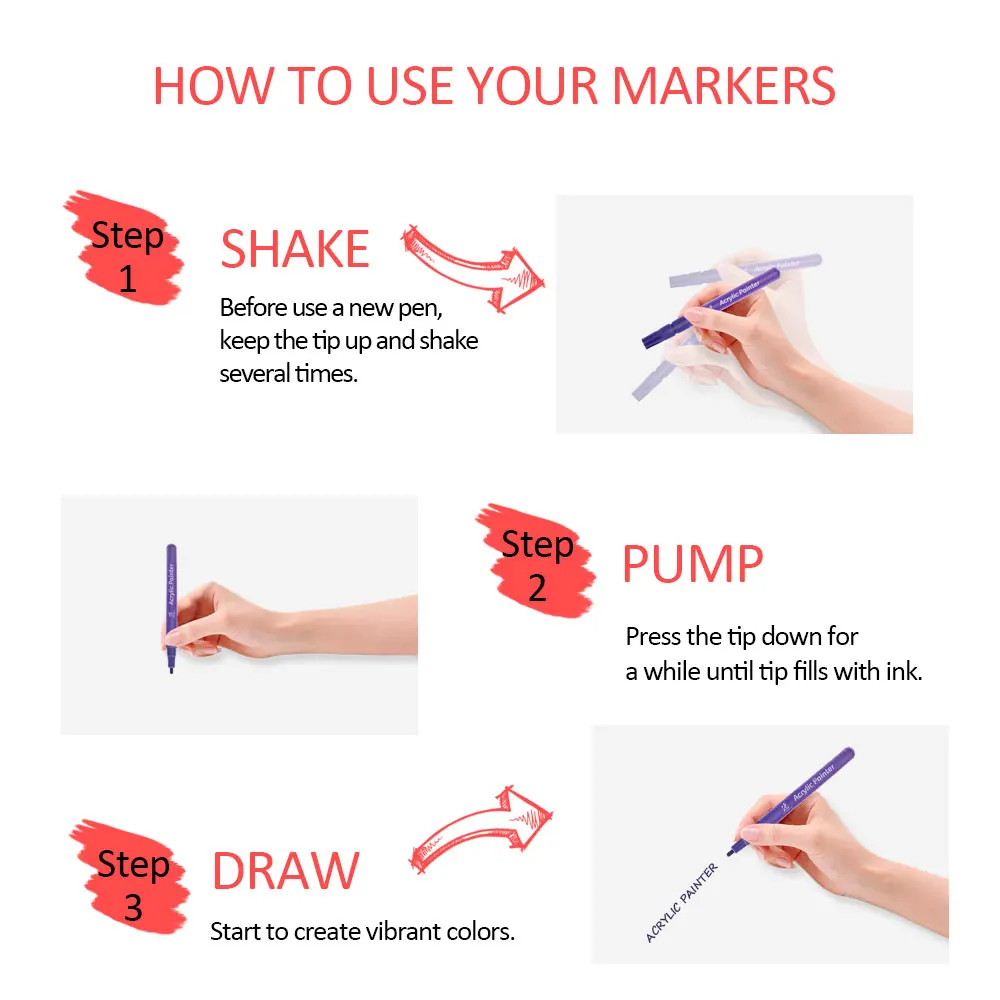 Professional manufacture qualified  tip permanent liquid marker acrylic paint pen for writing