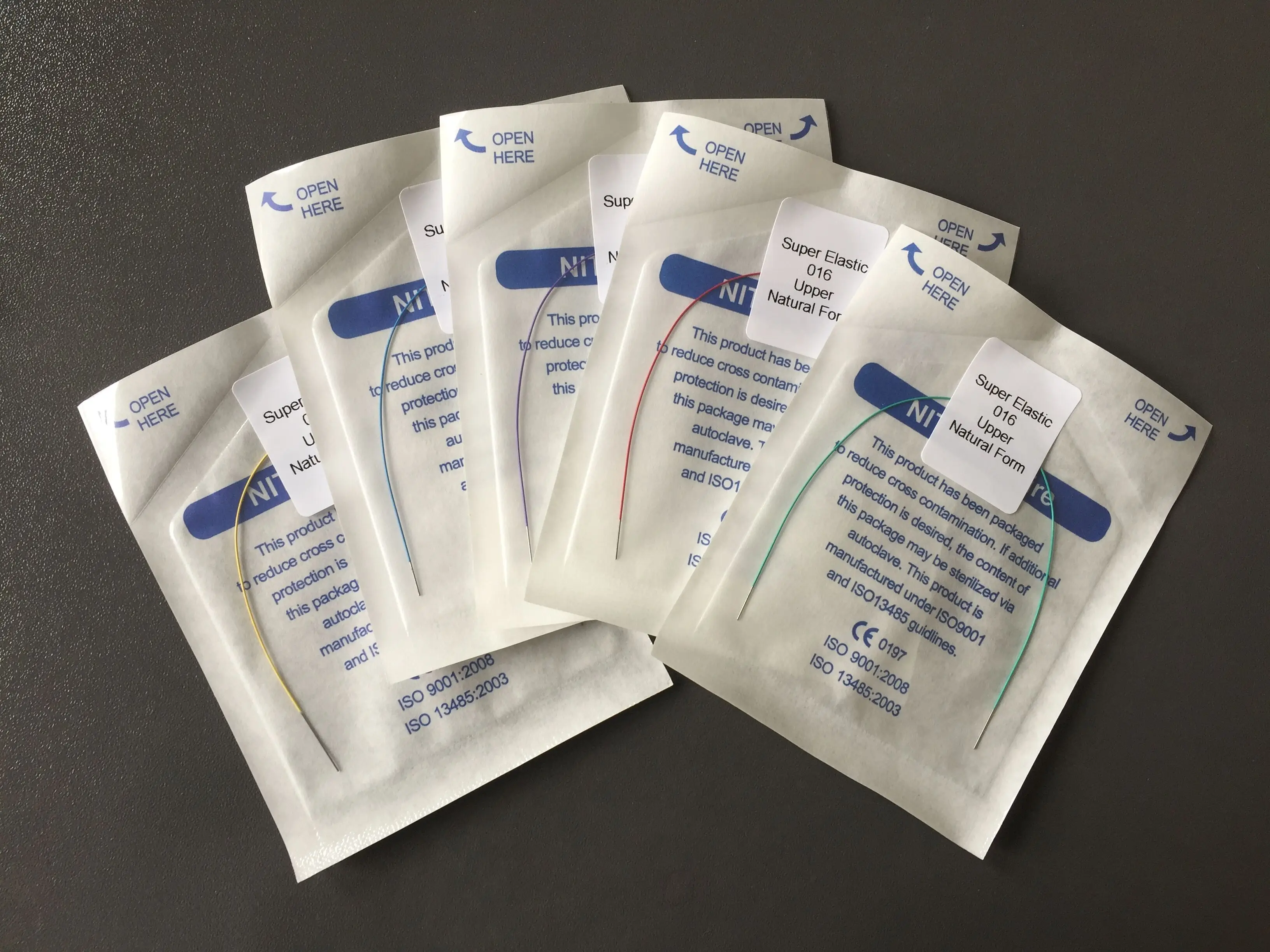 
Orthodontic archwire Colorful Super Elastic wire orthodontic arco niti 012 u-larco niti 0.12 upper lower 