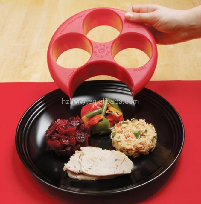healthy eating Meal Measure Portion Control Plates for Weight Loss or Diet Tools