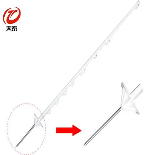 Environmental security steel plastic post electric fence for cattle ISO factory made in China