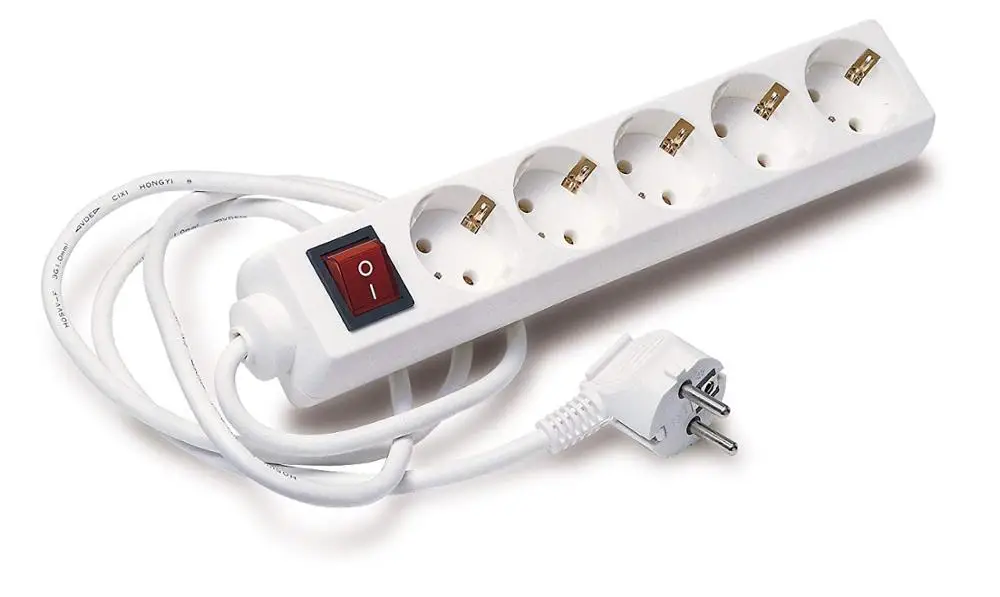 Универсальная Европейская электрическая удлинительная розетка с переключателем удлинитель 5 розеток