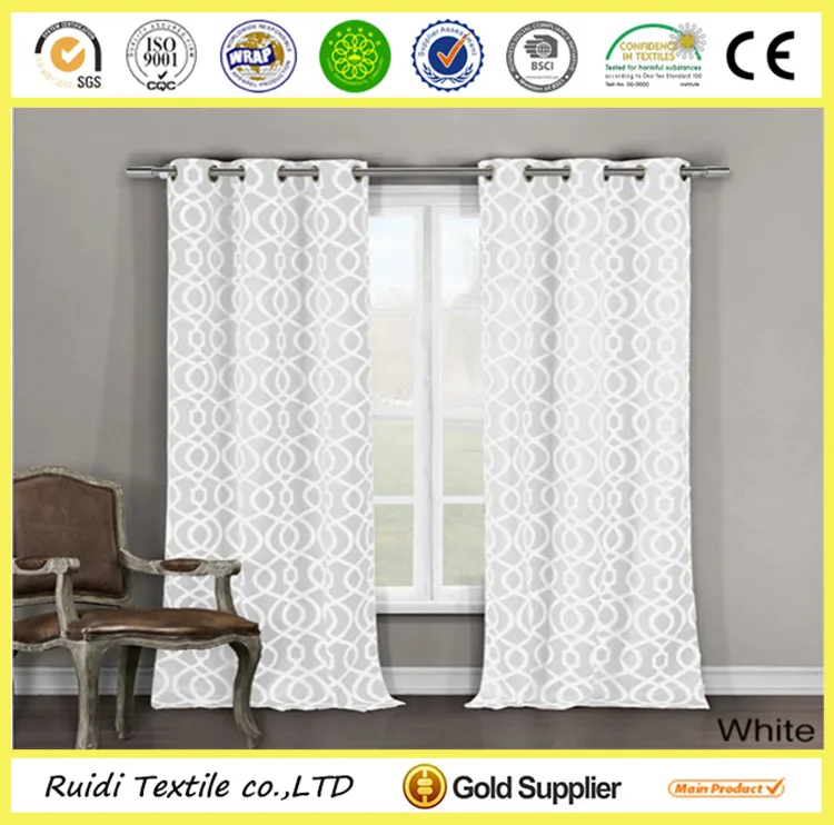 Custom Design Printed Blackout Window Curtain Blackout Curtain Manufacturer