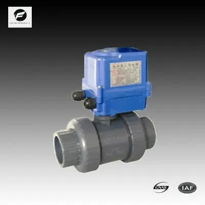 
PVC electric actuator ball valve 40mm 50mm 220v 
