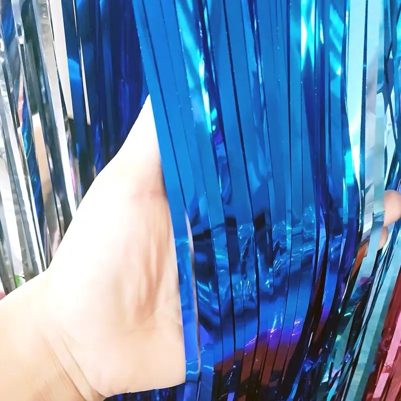 
GiveU Hot Sales Wedding Kid Birthday Party Props Decoration Tinsel Foil Fringe Curtain 