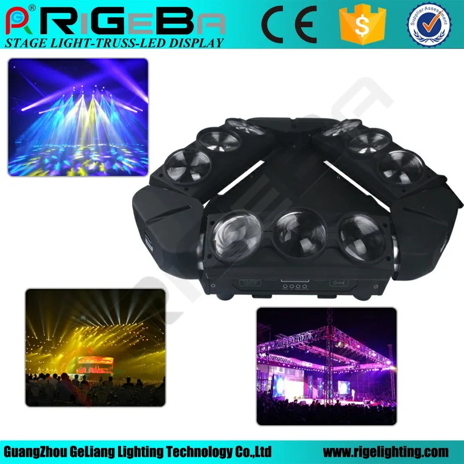 9*12W Rotation Beam Moving Head disco KTV led spider  stage lighting