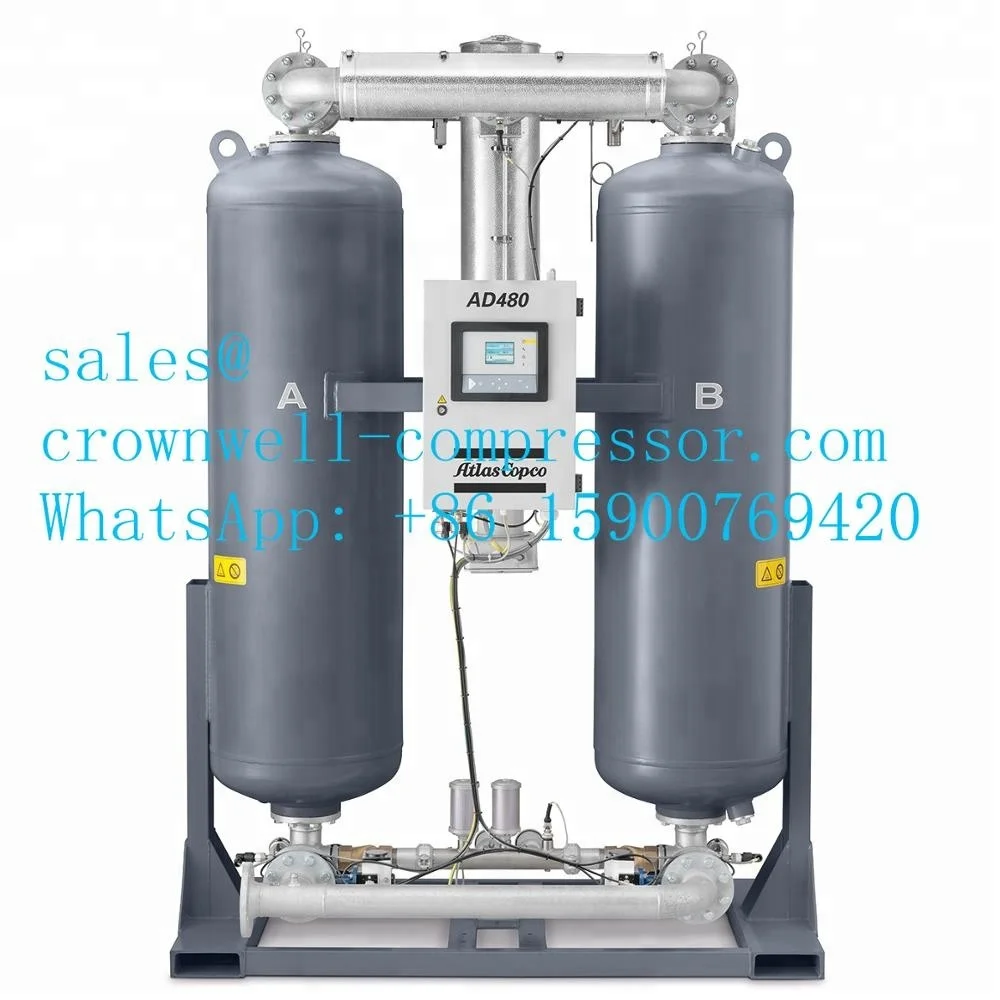 CD360 CD480 CD630 Atlas Copco Heatless desiccant dryers CD series 763-1336 CFM ,360-630 l/s