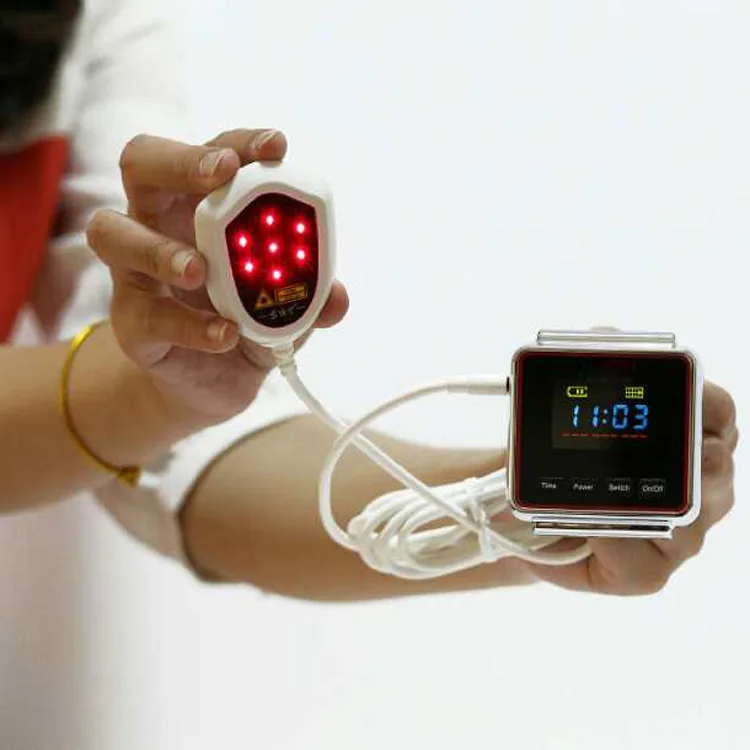 650nm 11 laser lllt low level cold laser blood pressure apparatus light therapy wrist watch device