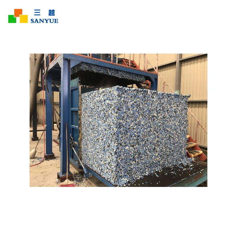 With Steaming And Weighing System Waste Foam Rebonded Sponge Machine