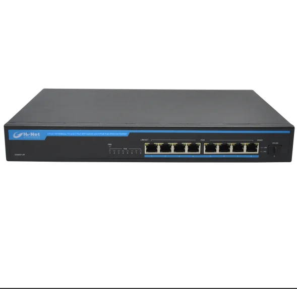 8 RJ45 10/100M fast 150W  PoE switch  19' unmanaged Fast Ethernet PoE Switch.