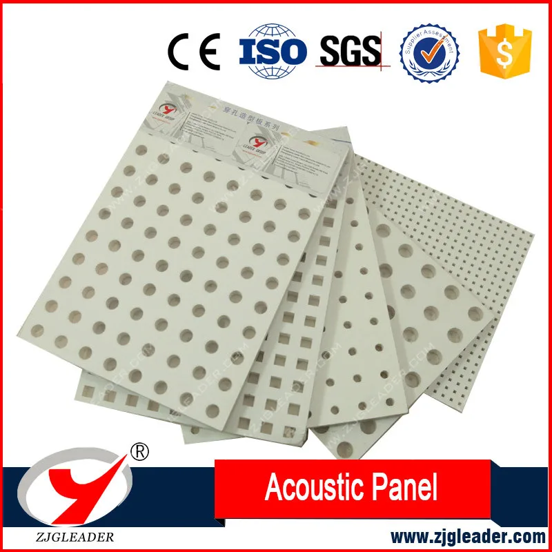 Building material fiber Perforated Acoustic Board