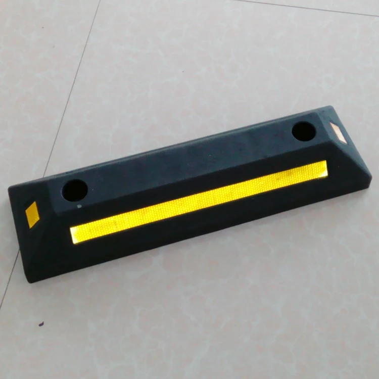 high quality Parking lot highway rubber Wheel Stopper car Wheel Locator