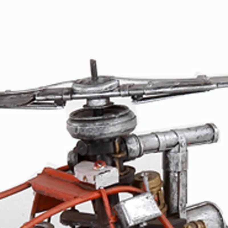 ORANGE MONO HELICOPTER IN FRANCE ANTIQUE ITEMS 1:24-SCALE