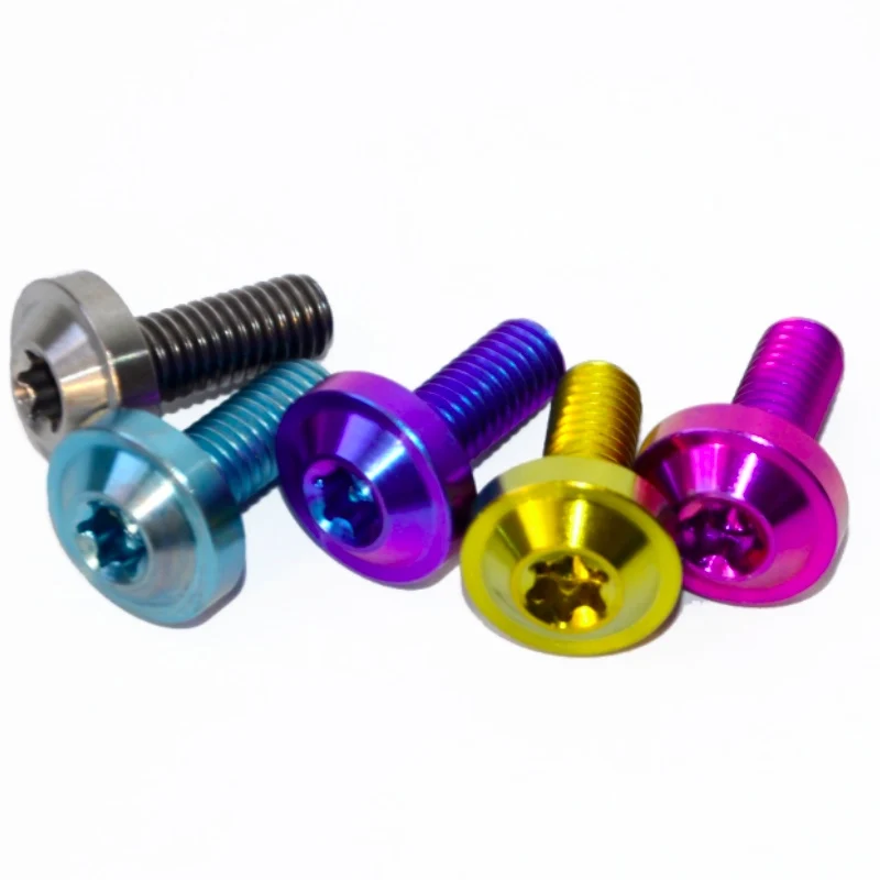 Titanium Dome Head Bolt M6 x (1.00mm) x 40mm Full Thread titanium bolt colorful