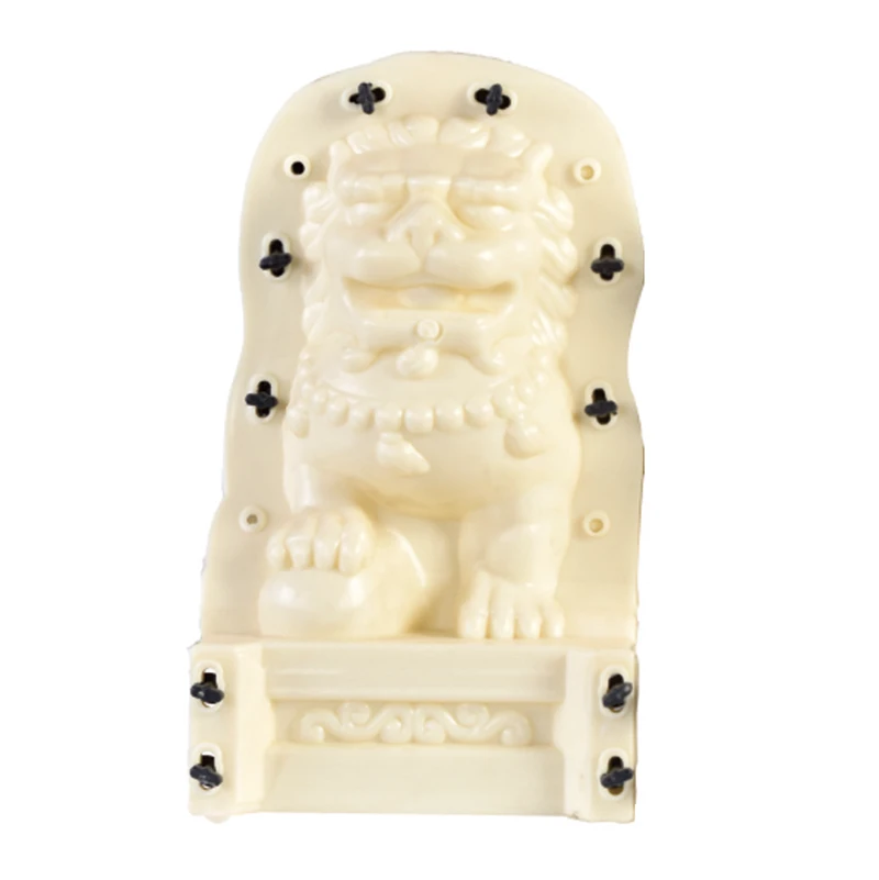 Outdoor decoration ABS plastic garden small animal lion statues molds