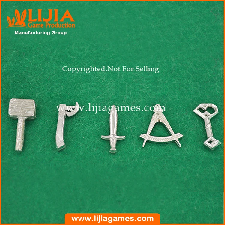 
Custom metal coin metal token pieces for hobby games 