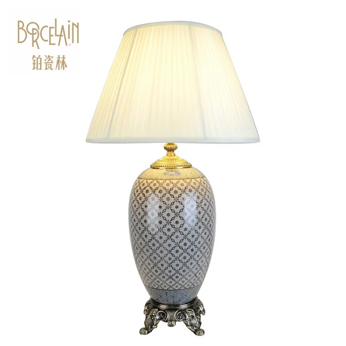 Antique European Indian Italian style small table lamp home goods lamp covers shades for table lamps