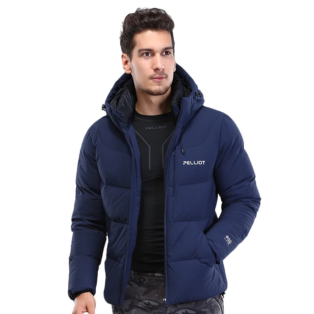 Feather Mens Winter Jacket 2023 Custom Brand Super Warm 800 Fill Power Down Customized Logo 100% Polyester Print for Men Support