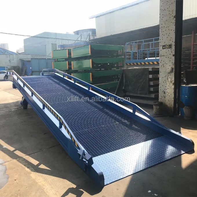 10 тонн гидравлической металлической сетки, подвижная рампа для контейнера для вилочного погрузчика