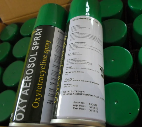 
veterinary aerosol 2% Oxytetracycline spray for cattle 