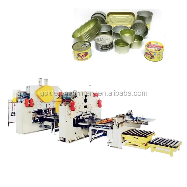 Fully automatic two piece can making machine production line for canned fish meat