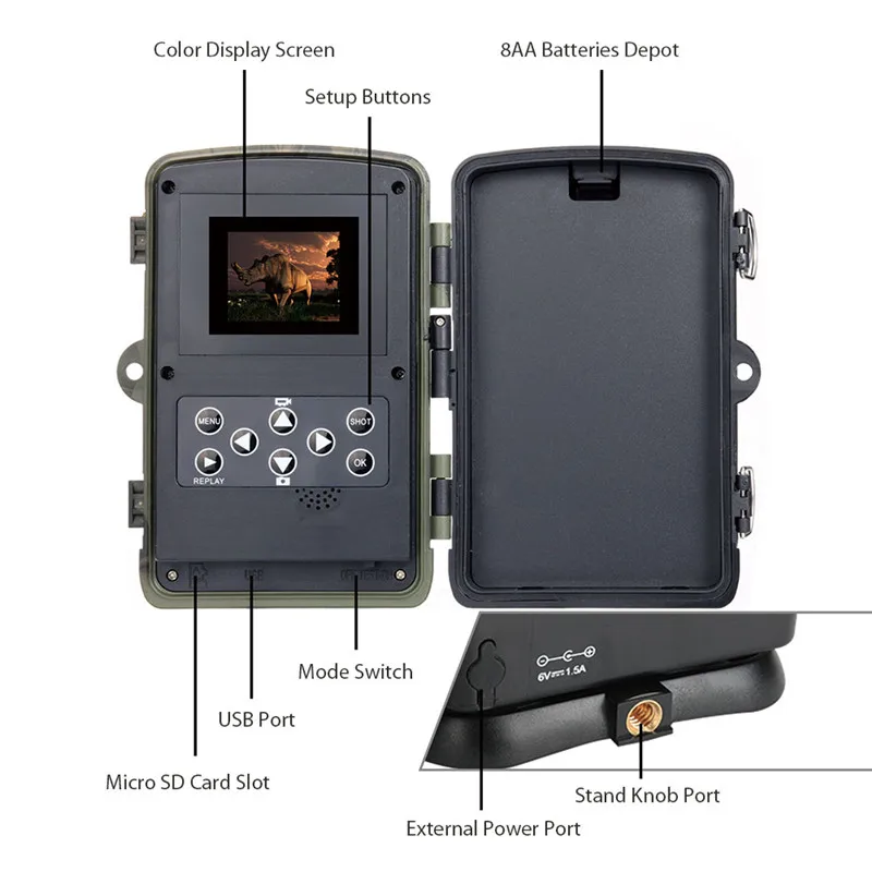
2019 4G Hunting Camera HC-801LTE Support 1080P Video Transmission Wireless Security Camera SMS MMS 