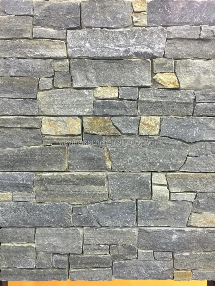 
factory sale cheap blue quartz natural concrete stone veneer and stone wall cladding(CZ-N72) 