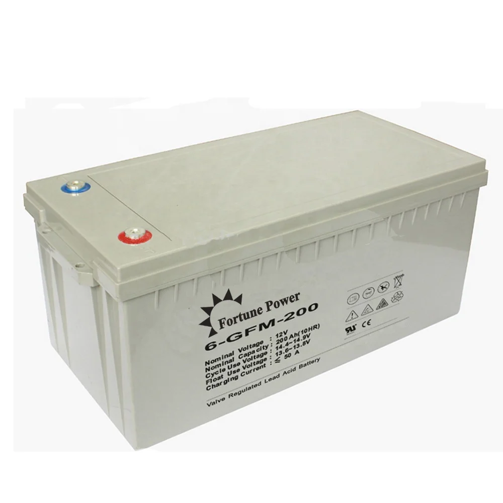 
China Manufacturer Storage Deep Cycle Solar Gel Battery 12v 200ah 