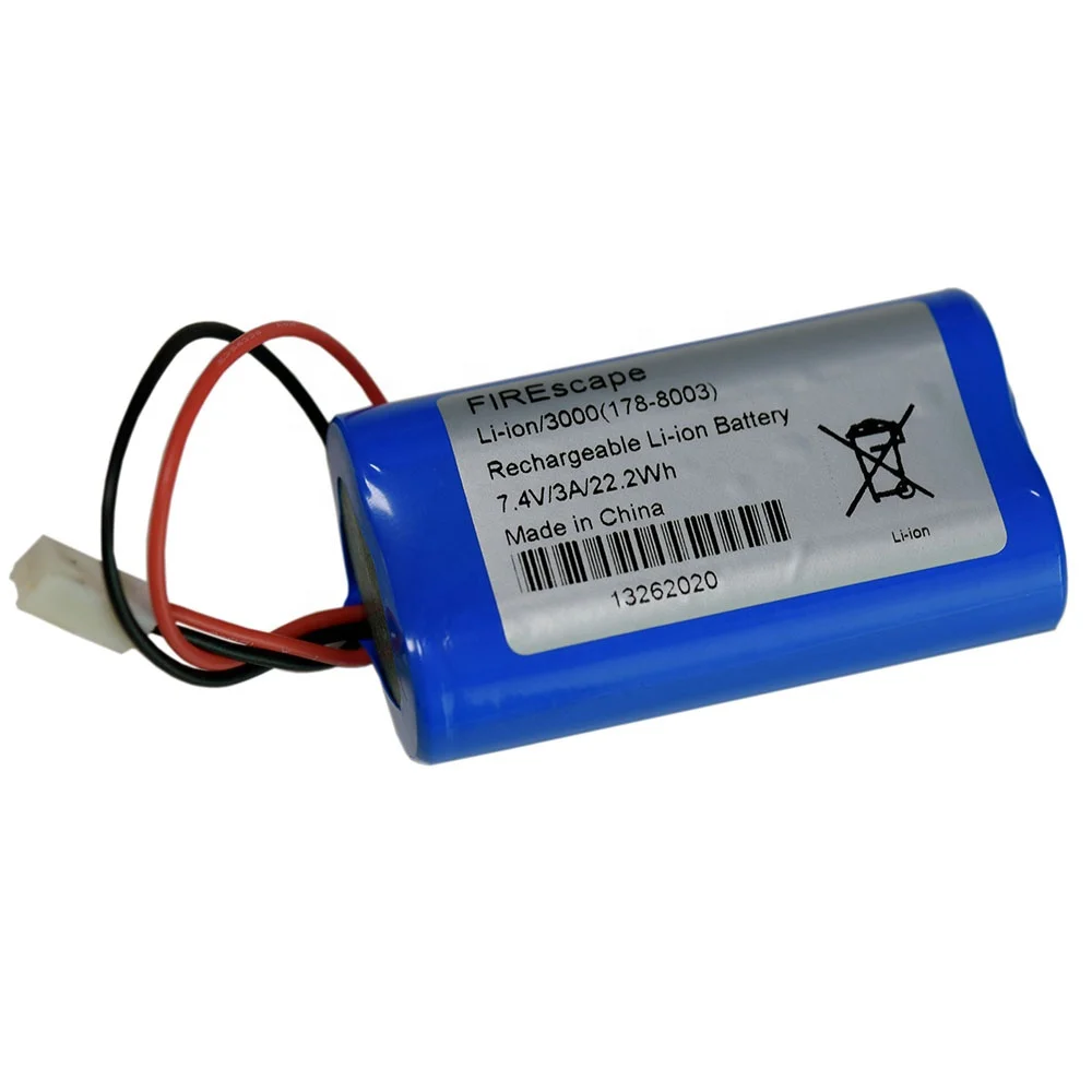 Lithium li-ion battery pack 2S1P 7.4v 3000mah for street light