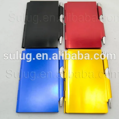 metal notebook, Metal Pocket Notebook with Pen