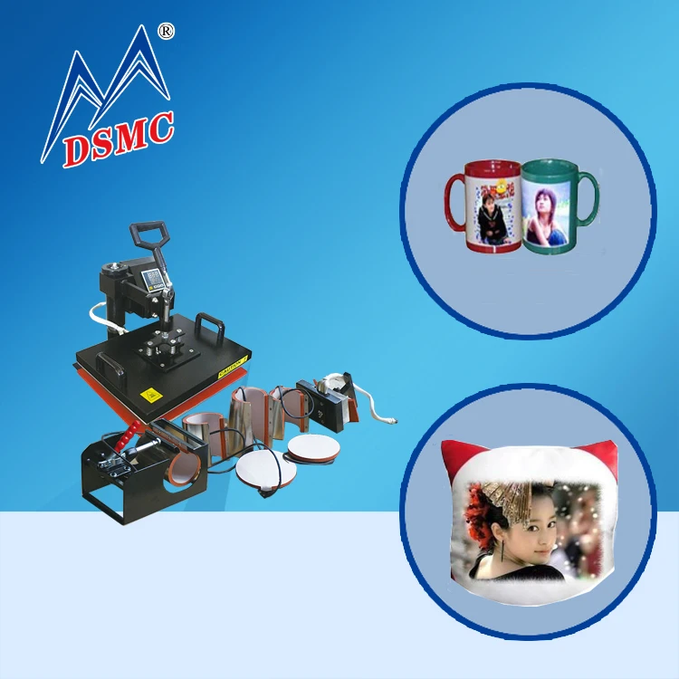 Hot 8 In 1 Heat Press Machine Mugs Hat T Shirts Printing Machine Sublimation