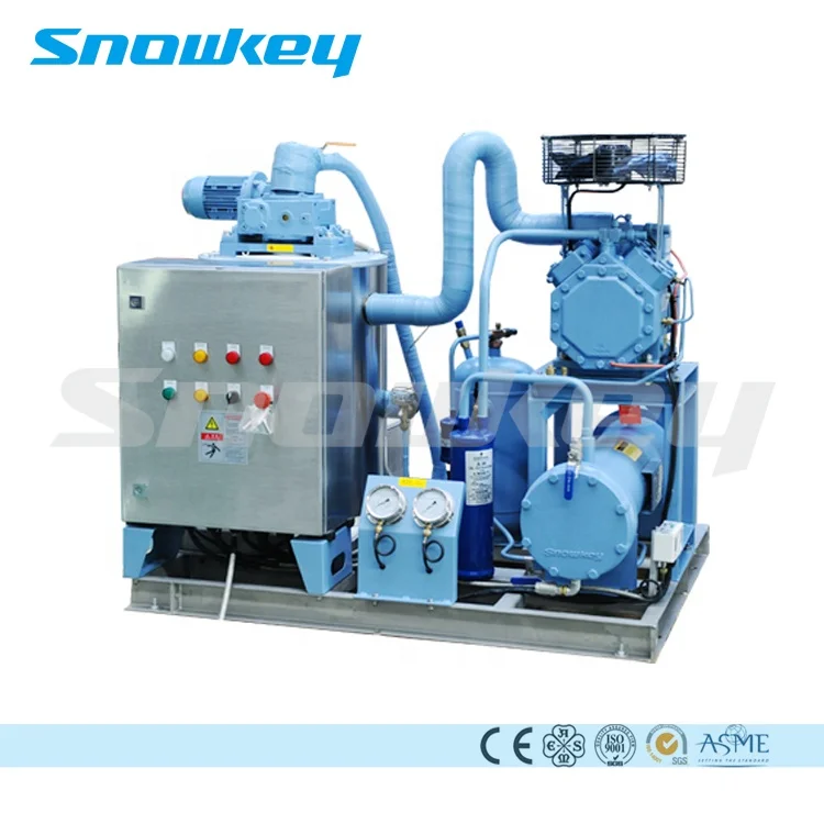 
Snowkey Salt Water Sea Water Flake Ice Machine on Boat 