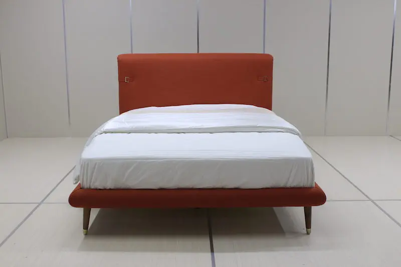 
cheap Upholstered Wooden double size bed 