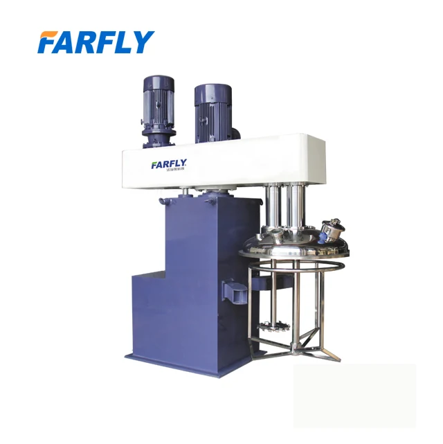 FDL1000 Putty vacuum mixer Industrial Paint Mixer, adhesive/printing paste double shaft mixer CE Certificate