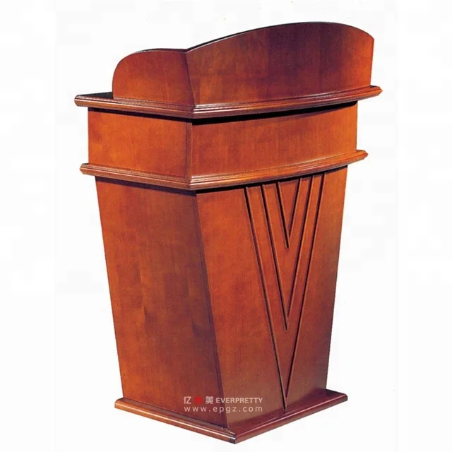 Высокое качество современный деревянный церковной кафедры дизайн подиум трибуна