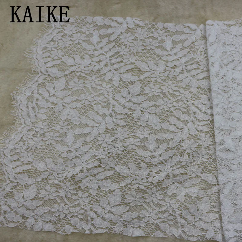 Custom cheap african tulle white lace fabric