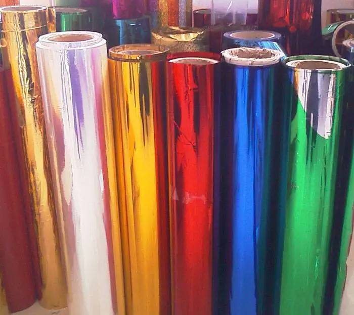 metallic polyester pet film/pet mylar film 50 micron