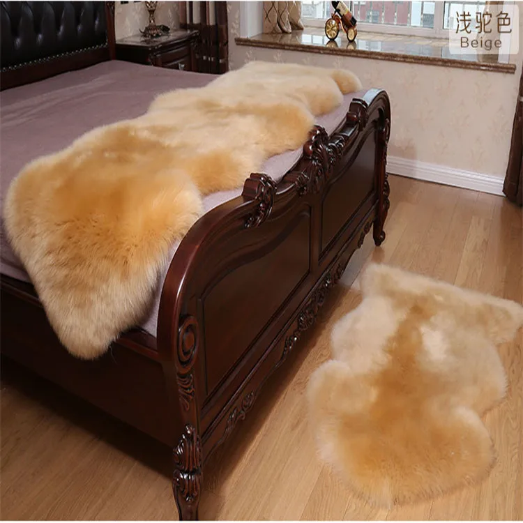 Wholesale Australia sheepskin rug 100% sheep skin carpet real animal fur