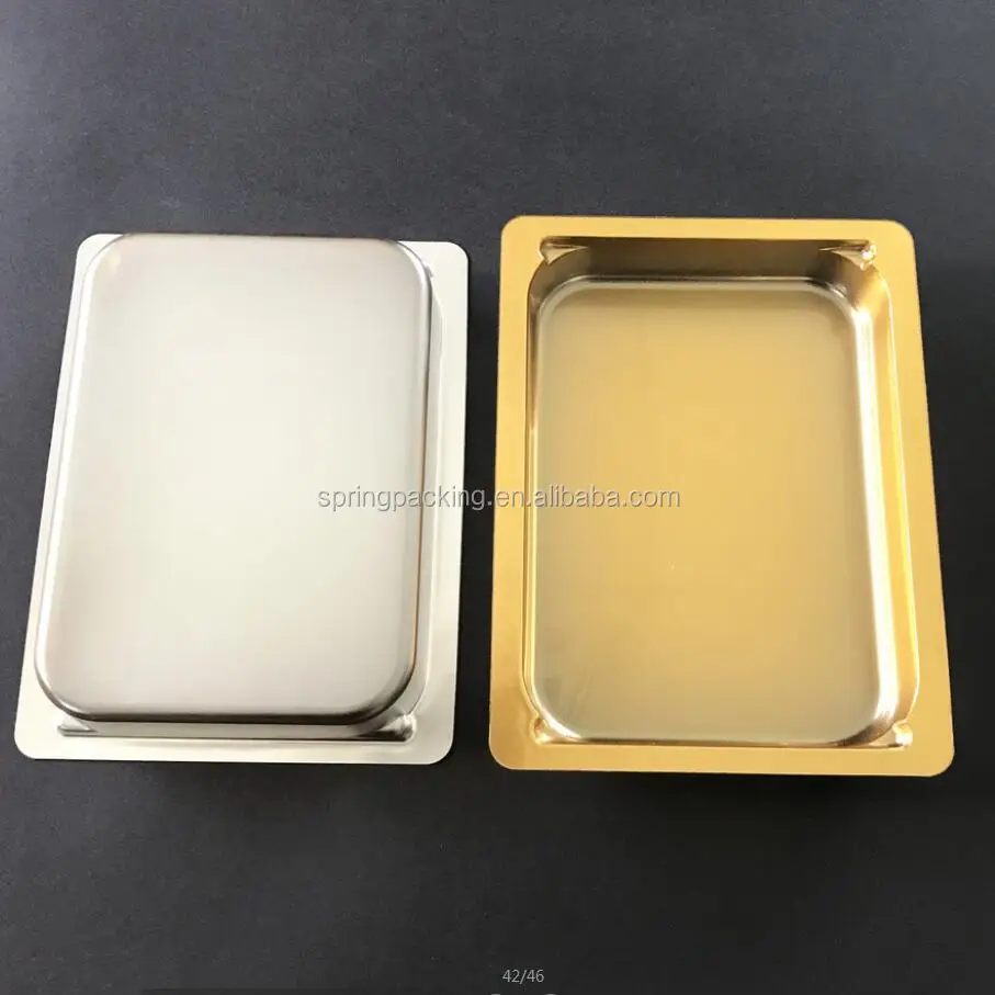APET Silver frozen pork beef goat chicken meat packaging tray for supermarket packaging food container