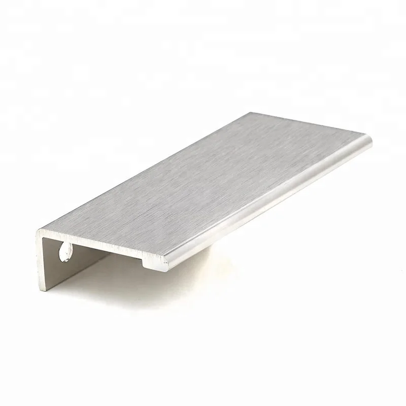 JIA HUA Aluminium Horizontal Aluminum Channel profile silver for kitchen handle