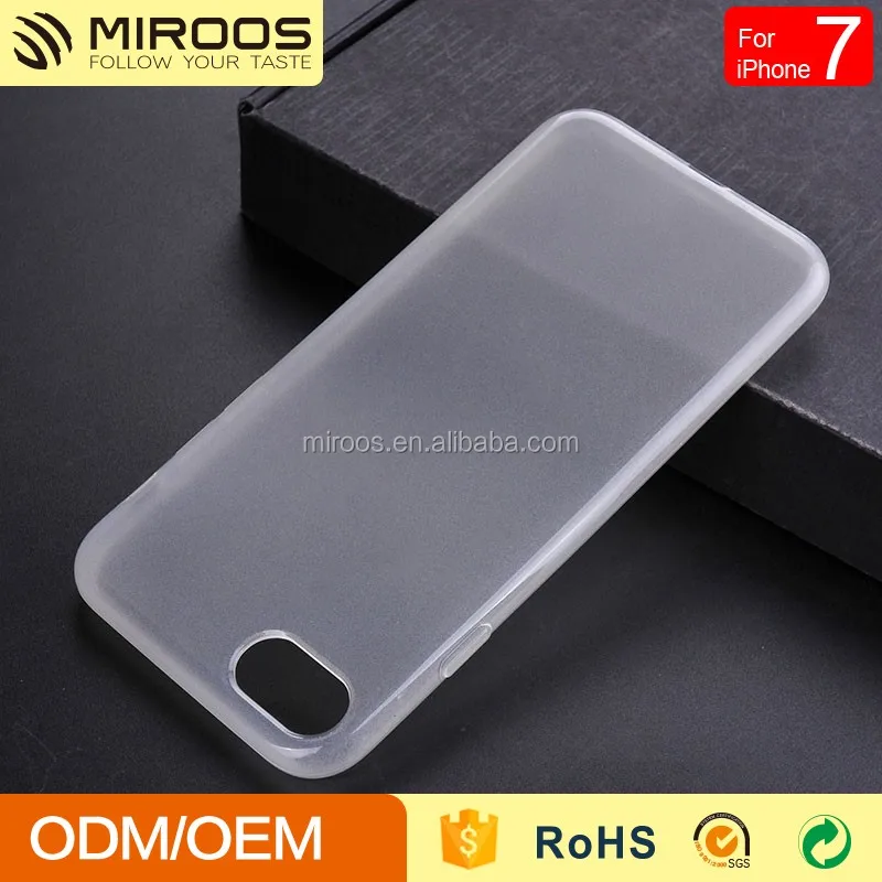 2017 New Best Selling Matte Inner Clear Soft TPU Phone Case for iPhone 7