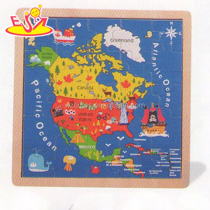 wholesale baby wooden world map puzzle fashion kids wooden world map puzzle children wooden world map puzzle W14C138