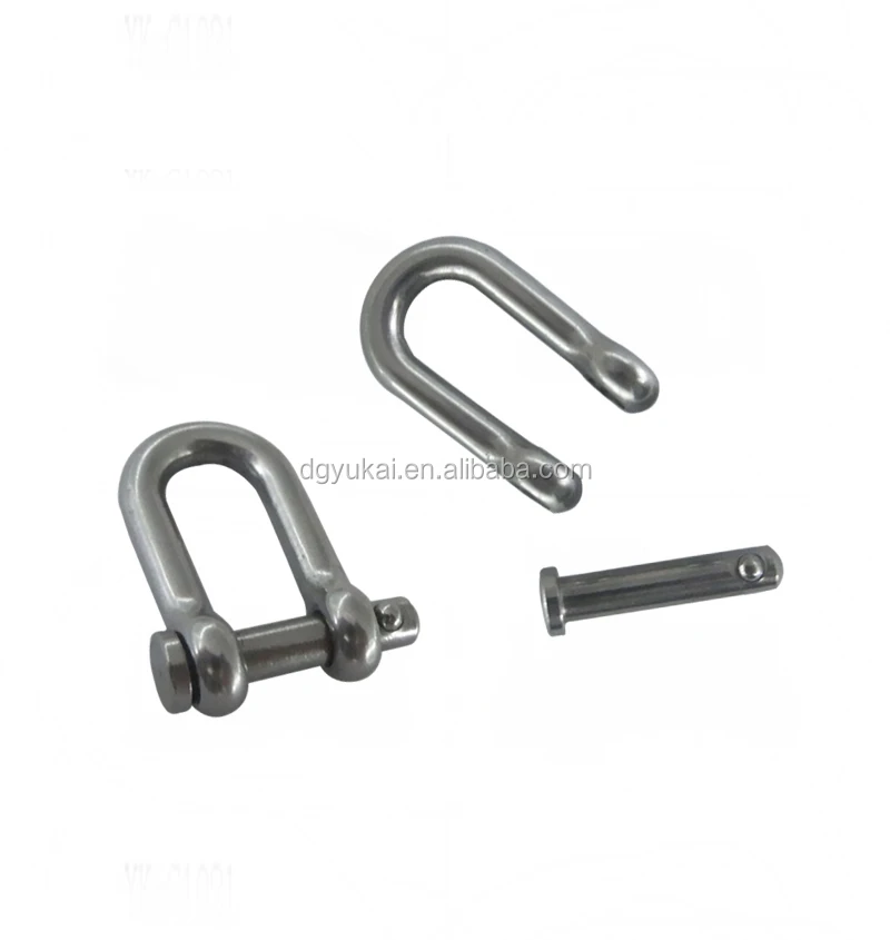 Yukai stainless steel omega shackle/paracord bracelet bow shackle/screw pin bow shackle